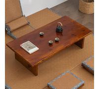 VOLDAX Table Basse Japonaise Moderne en Tatami, Table d'autel Basse for la Méditation, pour Méditation, Salon, Bureau, Salle À Manger, Balcon(Brown,47.2 * 23.6 * 11.8in)