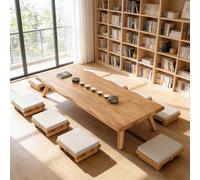 VOLDAX Table Basse Japonaise Moderne en Tatami, Table d'autel de méditation Tatami, pour Méditation, Salon, Bureau, Salle À Manger, Balcon(100 * 50 * 35cm/39.4 * 19.7 * 13.8in)