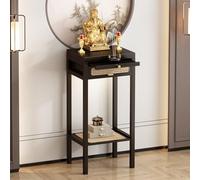 VOLDAX Table d'autel de Méditation, Table D'Autel avec Rangement, Support de Statue de Bouddha, Forte Capacité De Charge, pour Salon, Chambre, Couloir(40 * 30 * 101cm/15.7 * 11.8 * 39.8in)