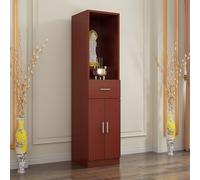 VOLDAX Table D'autel Personnelle, Tables D'autel avec Rangement, Autels De MéDitation Bouddhiste Relaxant, pour la Relaxation, Prière, Salon, Chambre, Bureau(Brown,40cm/15.7in)