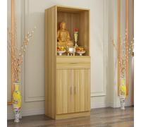VOLDAX Table D'autel Personnelle, Tables D'autel avec Rangement, Autels De MéDitation Bouddhiste Relaxant, pour la Relaxation, Prière, Salon, Chambre, Bureau(Yellow,60cm/23.6in)