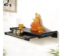 VOLDAX Table de méditation d'autel Chinois, Autels De MéDitation Bouddhiste Relaxant, Support de Statue de Bouddha, for la décoration intérieure(58 * 25 * 6.5cm/22.8 * 9.8 * 2.6in)