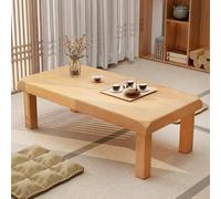 VOLDAX Table pour Le Salon Tatami, Table Basse Japonaise Table, Table d'autel Basse for la méditation, pour Salon, Chambre, Baie Vitrée, Intérieur(Yellow,55.1 * 23.6 * 17.7in)