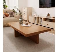 VOLDAX Table Tatami Japonaise, Table Basse en Bois Naturel, Table d'autel Basse for la Méditation, pour Fenêtre, Tatami, Extérieur, Lit(Brown,55.1 * 27.6 * 17.7in)
