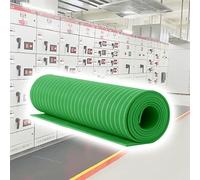 VOLDAX Tapis De SéCurité Haute Tension Tapis De Sol Isolant en Caoutchouc, Imperméable et Antidérapant - pour Ateliers Usines Et Mines De Charbon(Green,16' x 1/5"(5m x 5mm))