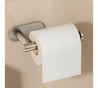 VOLDRA Porte Papier Toilette sans Percage, Derouleur Papier Toilette Murale Porte Rouleau WC Papier Toilette Porte Sopalin Mural Toilet Paper Holder(Argent)