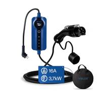 VOLDT Câble de Recharge Type 1 - Schuko | réglable 8 A - 16 A | 3,7 KW | 20m