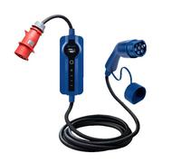 Voldt® Chargeur portable pour voiture électrique 22 kW triphasé CEE rouge 32 A réglable 8-32 A 5 m IP67 CE/TÜV avec sacoche