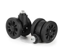 Volein Lot de 2 Roues de Valise de Remplacement Universelles Résistantes à L'usure avec Roulements pour la Plupart des Réparations de Valises à Faire Soi-même(Noir)