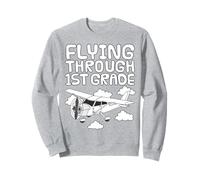 Voler à travers la 1re année, avion, premier jour d'école Sweatshirt