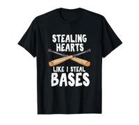 Voler des cœurs comme Je Vole des Bases - Softball T-Shirt Graphique avec Valeur