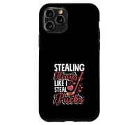 Voler des cœurs comme Je Vole des palets de Hockey pour la Saint-Valentin Coque pour iPhone 11 Pro