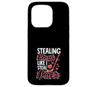 Voler des cœurs comme Je Vole des palets de Hockey pour la Saint-Valentin Coque pour iPhone 15 Pro