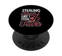 Voler des cœurs comme Je Vole des palets de Hockey pour la Saint-Valentin PopSockets PopGrip Adhésif