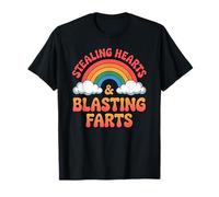 Voler des cœurs et des Pets explosant Arc-en-Ciel embarrassant T-Shirt