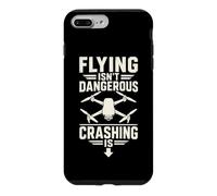 Voler n'est Pas Dangereux, s'écraser est Un drôle de Pilote de Drone Coque pour iPhone 7 Plus/8 Plus