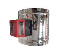 Volet d'air, réglage de ventilation d'air, motorisé, en acier inoxydable (200 mm, CC 24 V)