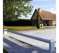 Volet piscine manuel - Prédécoupé - SafePoolRoll Blanc 3X4M
