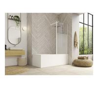 Volet piv 36x148 pour Hydra profilé blanc verre transparent - KINEDO PB135BTNE