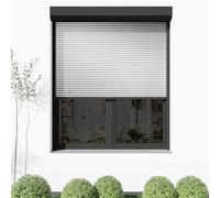 Volet roulant 1 m de large, volet roulant extérieur rectangulaire, pvc, blanc, 1000 x 800 mm ou sur mesure