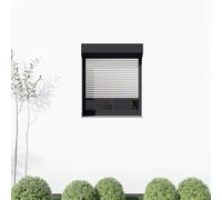 Volet roulant 100 x 120 cm, volet roulant extériéur, rectangulaire, pvc, blanc, 1000 x 1200 mm ou sur mesure