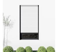 Volet roulant 120x220 cm, volet roulant extérieur rectangulaire, PVC, blanc, 1200 x 2200 mm ou sur mesure