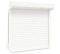 Volet roulant aluminium 100x100 cm blanc