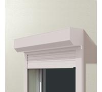 Volet roulant blanc similaire RAL 9010, extériéur, rectangulaire, aluminium, 800 x 800 mm ou sur mesure