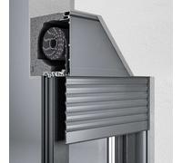Volet roulant intégré, exclusif, pvc, blanc, 800 x 800 mm ou sur mesure