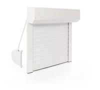 Volet Roulant Manuel Sangle Ajustable en Aluminium h100 x l80 cm- Coloris Blanc- Montage Facile , Pour Fenêtre