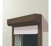 Volet roulant marron, marron similaire RAL 8014, volet roulant extérieur, 80x80 cm ou sur mesure, pvc