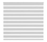 volet roulant zèbre 100 % polyester pour fenêtre, double panneau transparent et opaque avec contrôle de lumière, mécanisme à chaîne réglable, installation à vis ou sans perçage