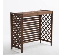 Volets de support de fleurs for climatiseur en bois massif, housses de climatiseur for unités extérieures, housse de climatisation, housse de protection du condenseur extérieur empêchant les pipi du f