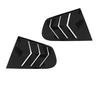 Volets des Vitres Latérales Arrière Autocollant pour couvercle de volet latéral de fenêtre arrière de voiture, adapté à Volkswagen VW Scirocco 2009-2018 Persiennes de vitre arrière(Glossy Black)