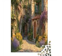 Volets en Bois d'une Maison Rurale en pierrePuzzles 1000 Pièces pour Adultes, Jeux ÉduChatifs