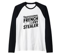 Voleur de Frites Professionnel Humoristique Humoristique Manche Raglan
