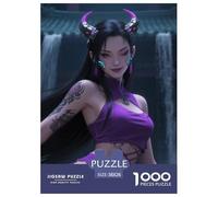 Voleur démon 1000 Pieces Puzzle Halloween Puzzle pour AdultesJeu Série Décorations Familiales Œuvre Artistique À Assembler Jouets Défi 38x26cm/1000pcs