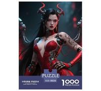 Voleur démon 1000 Pieces Puzzle Halloween Puzzle pour AdultesJeu Série Pleine pour La Décoration Intérieure Le Cadeau Parfait pour La Famille Et Les Amis Jouets Défi 38x26cm/1000