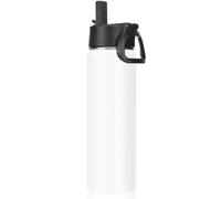 Volhoply 660ml Bouteilles D'eau en Acier Inoxydable avec Paille, Bouteille Isotherme Café Double Paroi avec Couvercle Sans BPA, Bottle Réutilisable en Métal Étanche pour Sport, enfant, Cadeaux