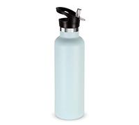 Volhoply 750ml Bouteilles D'eau en Acier Inoxydable avec Paille, Bouteille Isotherme à Double Paroi Avec Couvercle Sans BPA, Bottle Réutilisable en Métal pour École, Sport, enfant, Cadeaux