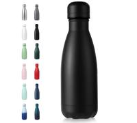 Volhoply Petite Bouteille d'eau en acier inoxydable de 350 ml, Bouteilles isothermes sans BPA, Flacon à double paroi en forme de bouteille de soda, Garde le froid pendant 24 heures et le chaud pendant