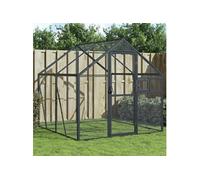 vidaXL Volière Anthracite 1,79x2x1,85 m Aluminium – Grande cage à perroquets