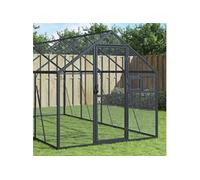 VoliÃre 1,79x8x1,85 m aluminium antracietkleurig3155805