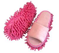 Volicph Pantoufles de nettoyage avec semelle en microfibre amovible pour nettoyage du sol - Chaussons anti-poussière - Chaussures de nettoyage