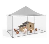 IDMarket Volière 6 m² Parc grillagé 3 x 2 m pour animaux de basse-cour