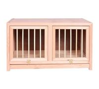 Volière à oiseaux avec plateau à fumier amovible, enclos intérieur/extérieur, assemblage facile, 60 cm, cage à pigeons empilable, habitat en bois empilable