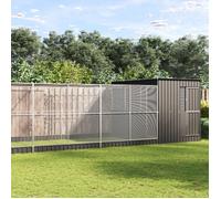 vidaXL Volière argentée - Acier galvanisé - 1118x303x216 cm - Pour perroquets et grands oiseaux