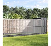 Volière avec Extension Cage à Oiseaux Jardin Extérieur Argenté Acier vidaXL