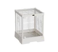 Volière Cage à Oiseaux en Verre en Acier Inoxydable for Maison, Cage à perroquets, Villa, Vue panoramique Transparente(Style-B)