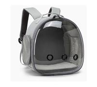 Volière Cage à Oiseaux Parrot Outing Double Shoulder Breathable Bird Bag Transparent Backpack Bird Cage Travel Bag Canaris Perruches Oiseaux Exotiques(Grigio)